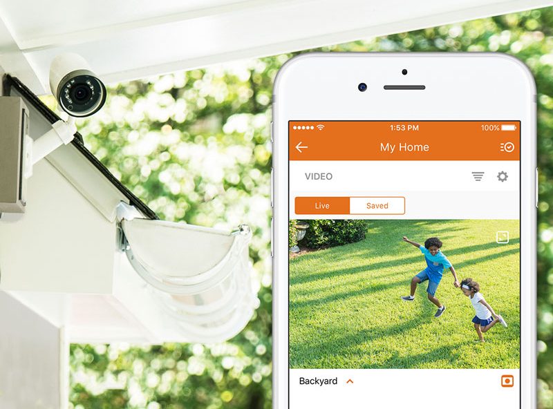 Backyard Video Monitoring Home Security